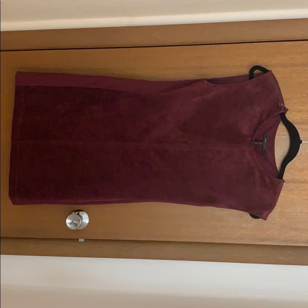 BCBG suede dress